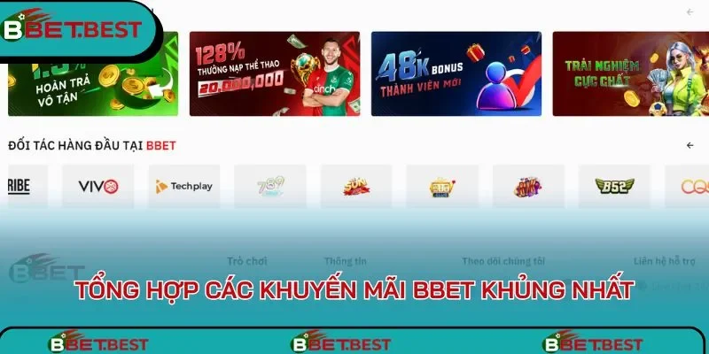Kho ưu đãi Bbet nhất định sẽ khiến bạn hài lòng